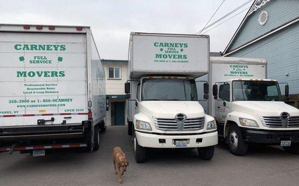 Fully equipped moving trucks