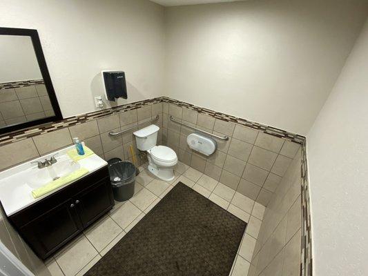 Newly renovated restrooms