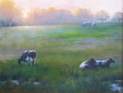 "Early Dawn" oil on panel by Cynthia Kelly Overall