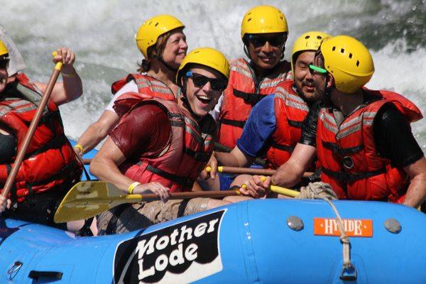 Smiles all around! Just another summer day on the West's most popular whitewater river.