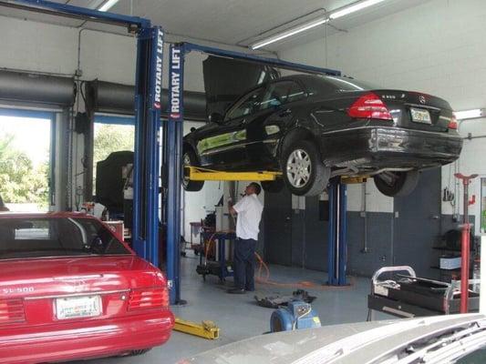 The interior of the shop, everything well organized and secure