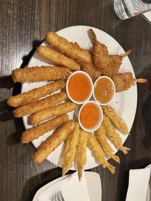 Fried Shrimp, Calamari and Coconut Shrimp!