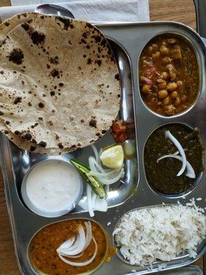 Adda Special Thali Lunch...carb overload as usual