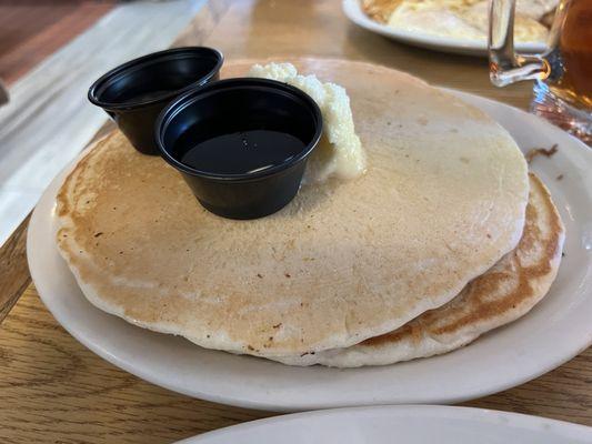 Sourdough pancakes. Very large with an unusual flavor.