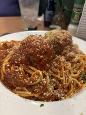 Spaghetti Alla Bolognese with Meatballs