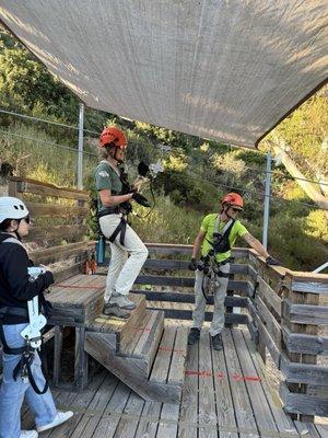 Megan & Matt @ Catalina Zipline ECO tour