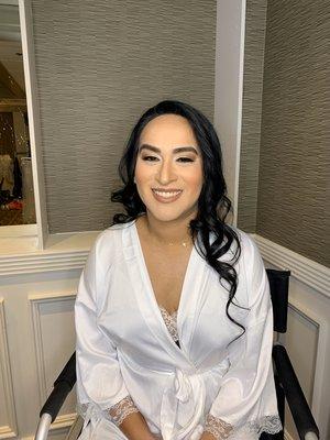 Makeup on this beautiful bride on her special day. To book an appointment call or text us 305.934.8122 or book online www.lashhouzz.com