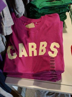 Carbs t-shirt