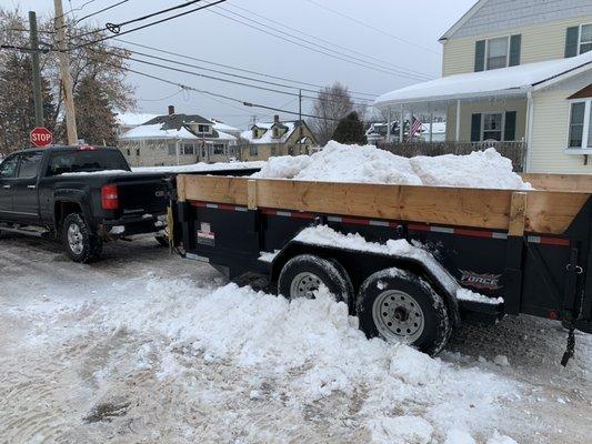 Hauling snow away is just one of our specialties