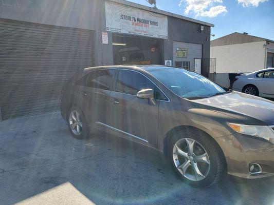 Ceramic tint in front windshield to keep driver from getting cooked.