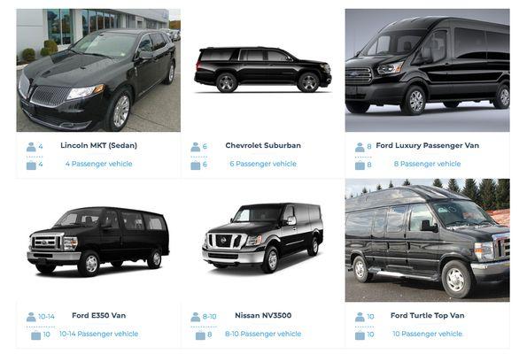 Hoyt's Here: See our fleet on our website; https://www.hoytlivery.com/fleet/