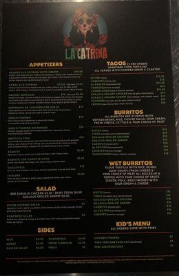 Front Menu