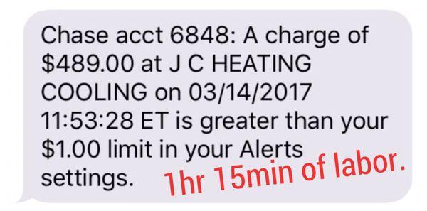 $489 for 1hr 15min of labor to replace a blower motor still under warranty.