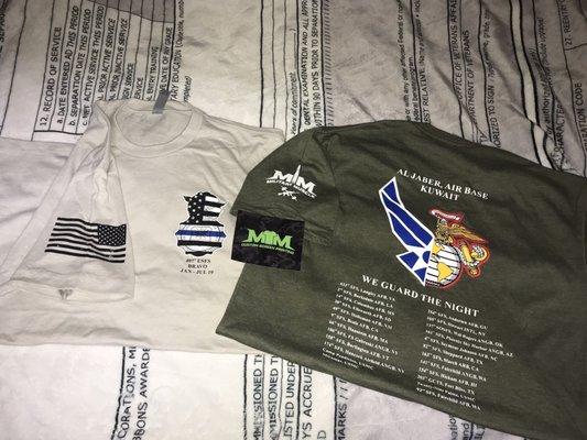 My unit shirts