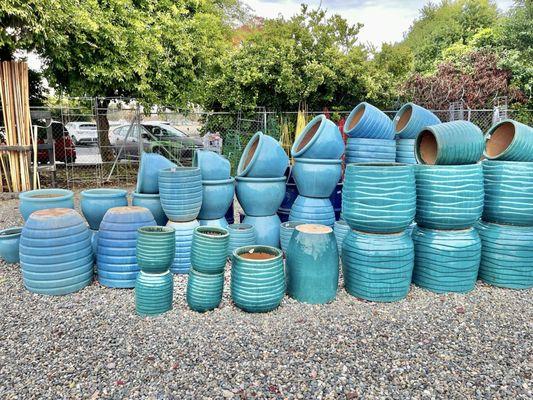 A small example of the ceramic pots at Wyntour.