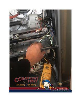 Furnace repair made by Comfort First Heating and Cooling, Inc. (815)642-5800.