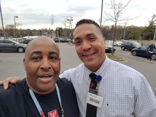 Mike Haynes and Store Manager Nick Dixon