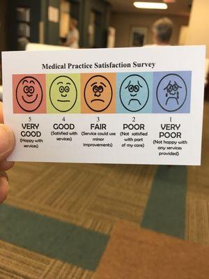 Feedback card