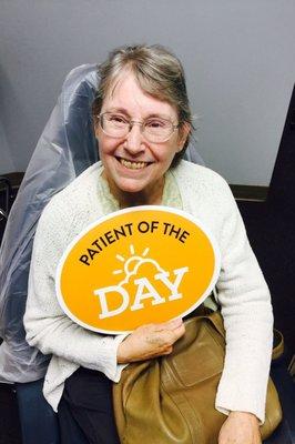 Anne F. The patient of the Day!