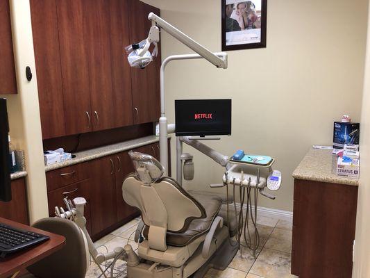 Enjoy Netflix while your catching up on your dentistry with our friendly staff.