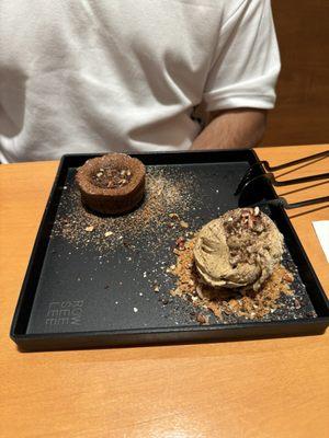 Lava cake and espresso