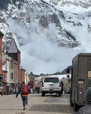 Controlled avalanche...photo cred to my friend Michael.