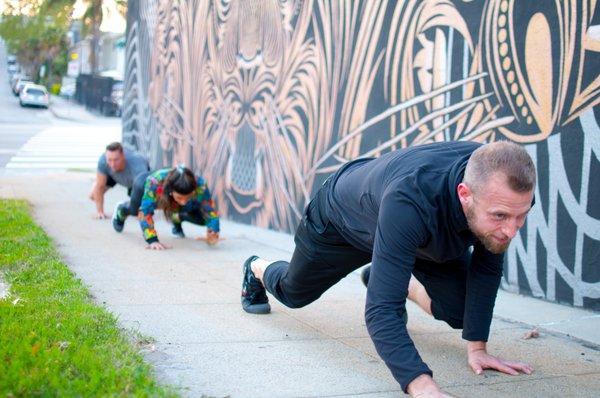 Beast crawling up Hill Street