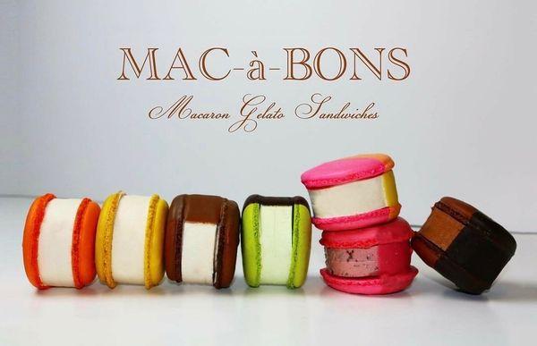 creamy gelato sandwiched between 2 extra large french macarons? Yes Please!!