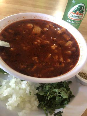 Aaaahhhh...Menudo....Very good!