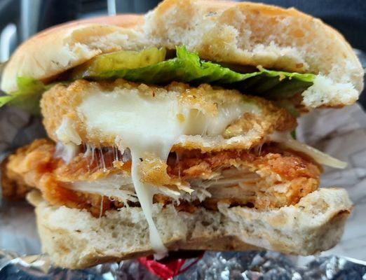 Spicy Chicken Mozzarella sandwich (I customized). Really good!