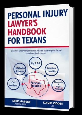 Book that we wrote to help people understand more about Texas personal injuries. Great personal injury information to educate the injured.