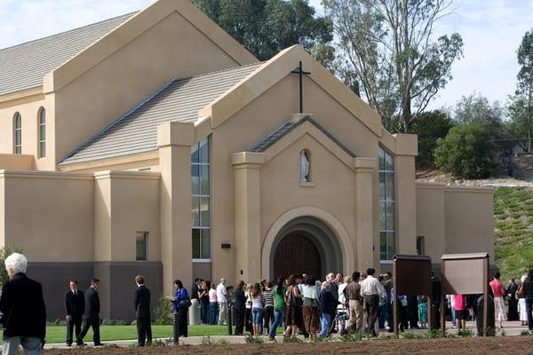 Church facade. Dedication 2007