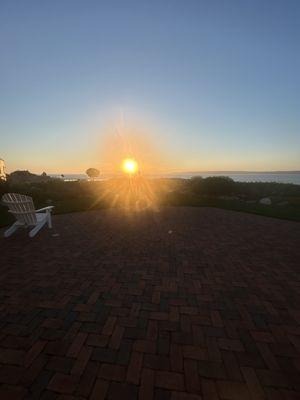 View from rose garden patio.