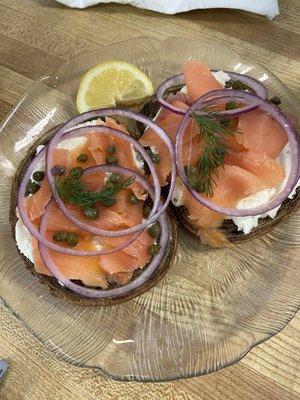 Nova Lox on Rye- so fresh!