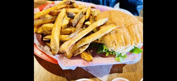 Cheeseburger  Hand Cut Fries - Side