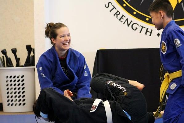 Women's Jiu Jitsu program and Kids Jiu Jitsu program instructor Ana Lowry