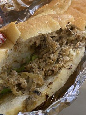 Chicken cheese steak