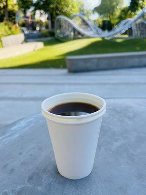 Americano. Single origin. Best I've had recently. Fruity and sweet.