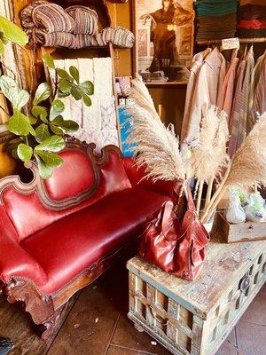 Entrance/ Front Desk Area! Love the Bohemian Vibe!