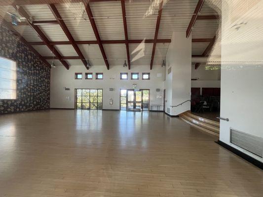 View of the Minnie and Lovie Ward Recreation Center auditorium space.