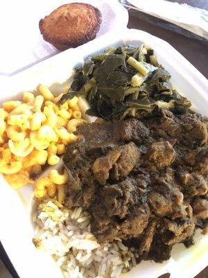 Curry goat w/ 2 sides