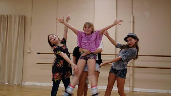 Ellwyn in tap class at Raise the Barre