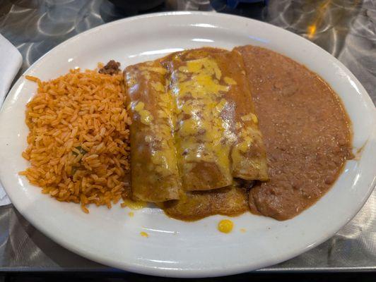 Enchilada plate