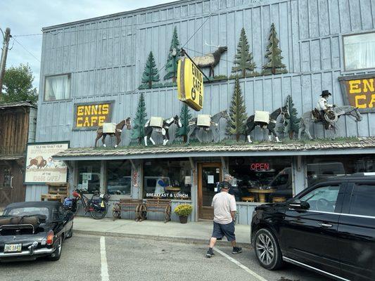 Outside of restaurant. Keep driving by and save your body from potential butter-induced heart attack.