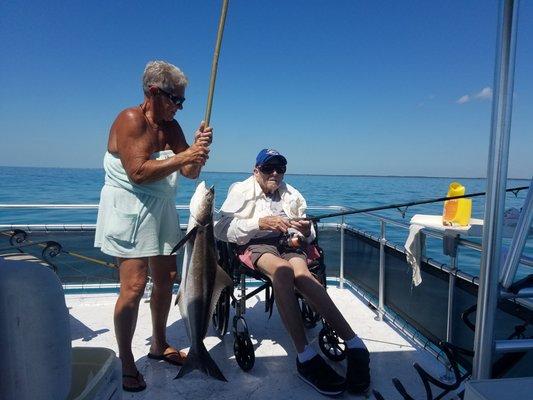 nice Cobia Jim, a vet from the nursing home