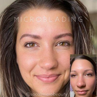 Brows designed and Microbladed by Salena @socalmicrobeauty