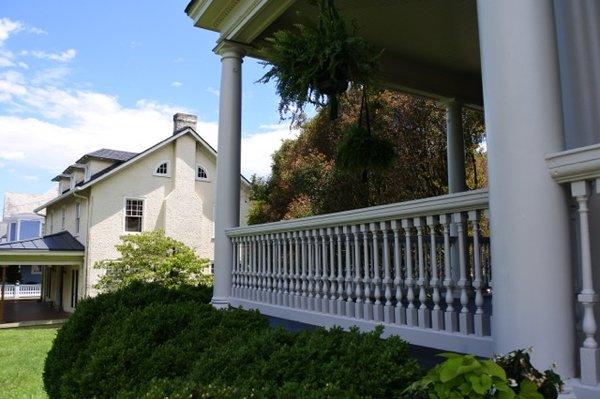 Pictures of Mid-State's 1903 remodeled porch.