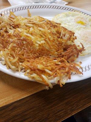 Eggs and hash browns