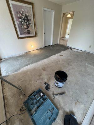 Leveling before install