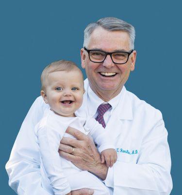 Dr. Hamilton and his grandson John Julien